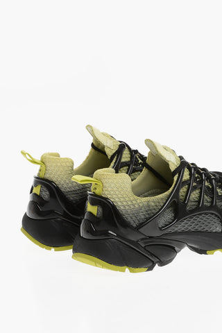 Shaded Effect Mesh and Suede SYMBIONT Low-Top Sneakers