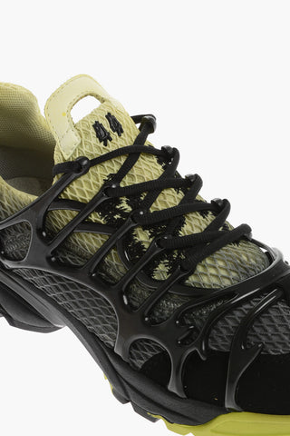 Shaded Effect Mesh and Suede SYMBIONT Low-Top Sneakers