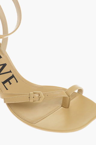 Sandali Ankle Strap in Pelle 10cm