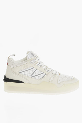 Checkered Print PIVOT Mid-Top Sneakers