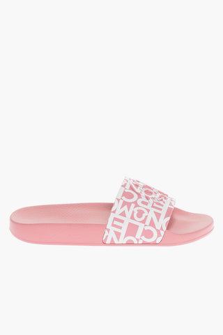 Rubber JEANNE Slides With Logo Print