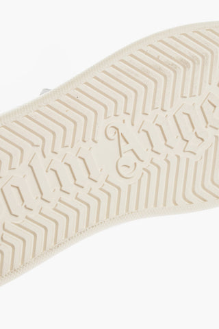 Sneakers Low-Top In pelle Con Chiusura Stretch