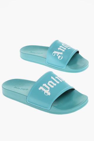 Rubber POOL Slides Logo Print