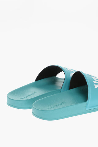 Rubber POOL Slides Logo Print