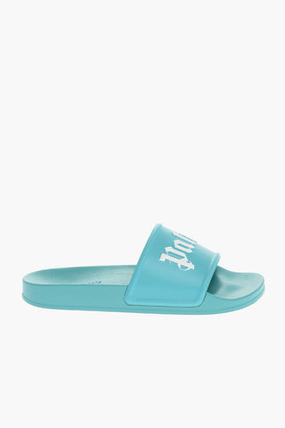 Rubber POOL Slides Logo Print