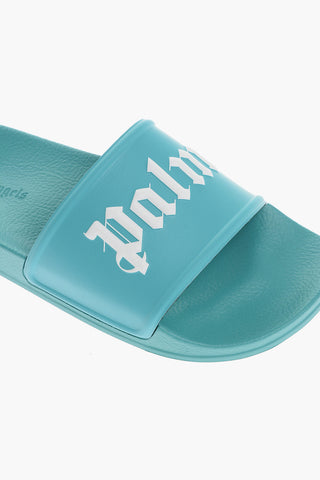 Rubber POOL Slides Logo Print