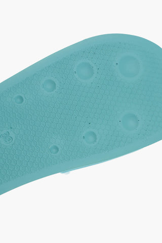 Rubber POOL Slides Logo Print
