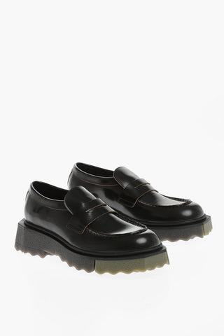 Brushed Leather SPONGE Loafers