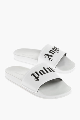 Rubber POOL Slides Logo Print
