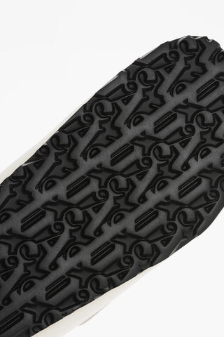 Leather Sandals With Logo Print And Stretch Closure