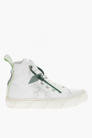Hammered Leather VULCANIZED High-Top Sneakers