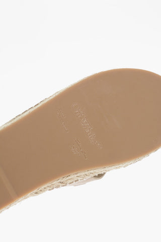Crisscorss leather Espadrillas Slides