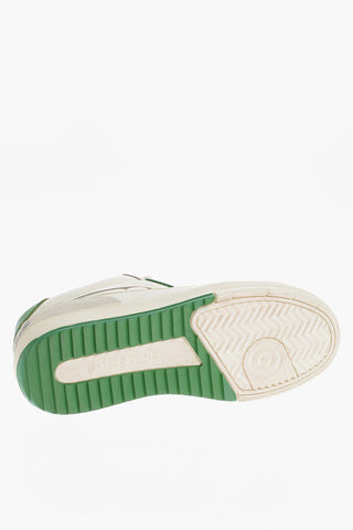 Leather UNIVERSITY Low-Top Sneakers Vintage Effect