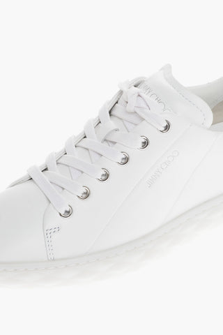 Solid Color Leather DIAMOND LIGHT Low Top Sneakers