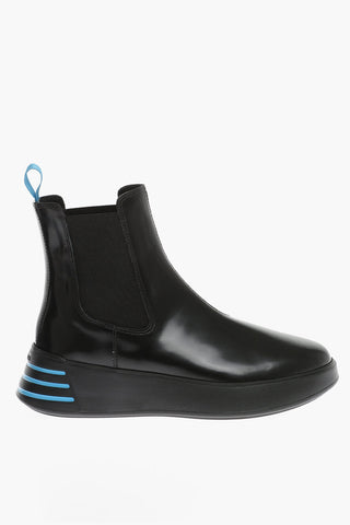 Patent Leather Chelsea Booties with Sole 4,5cm