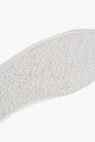 SEE BY Tie Dye Effect Low-Top Sneakers with Leather Details