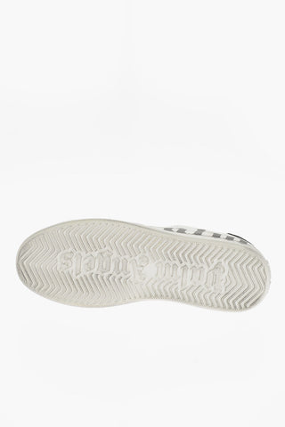 Vintage Effect Leather SPRAYPRINT Low-Top Sneakers