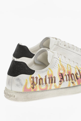 Sneakers Low-Top SPRAYPRINT In Pelle Effetto Vintage