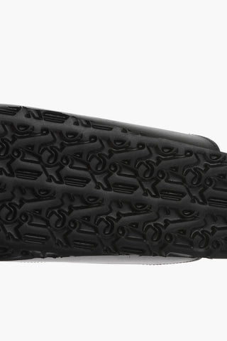 Slides In Pelle Con Stampa Logo E Chiusura Strech