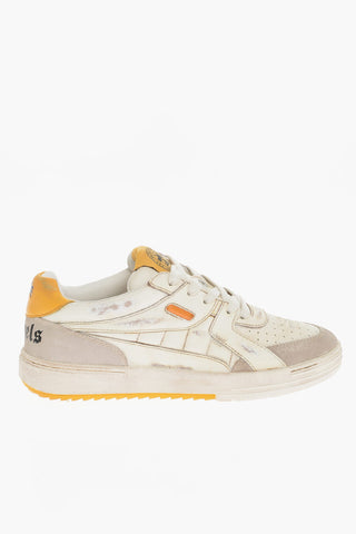 Leather UNIVERSITY Low-Top Sneakers Vintage Effect