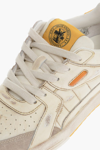 Leather UNIVERSITY Low-Top Sneakers Vintage Effect
