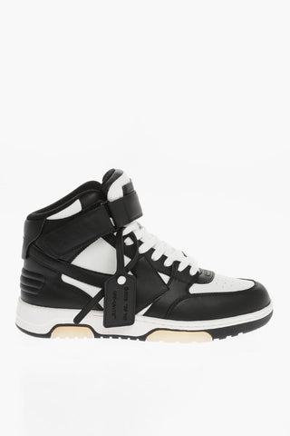 Leather OUT OF OFFICE Mid-Top Sneakers