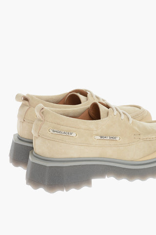 Suede Leather BOATSHOE Low-Top Sneakers