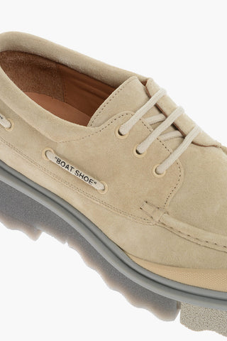 Suede Leather BOATSHOE Low-Top Sneakers
