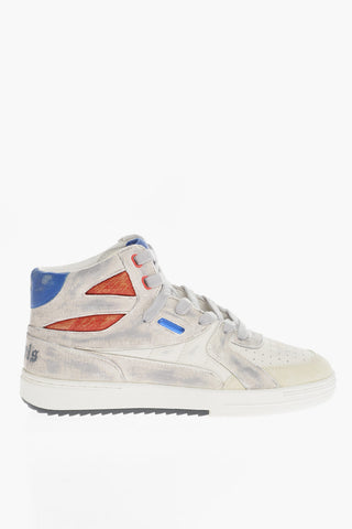 High-Top-Sneaker UNIVERSITY aus Leder im Vintage-Look