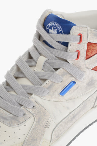 High-Top-Sneaker UNIVERSITY aus Leder im Vintage-Look