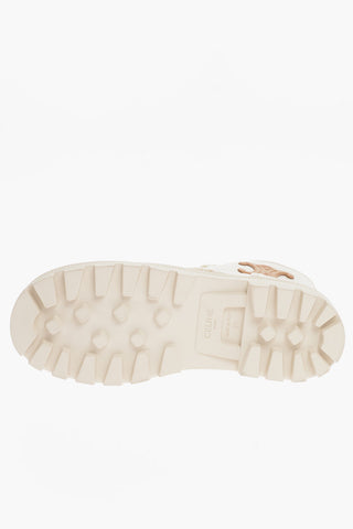 Solid Color Canvas Ankle Boots with Triomphe Detail