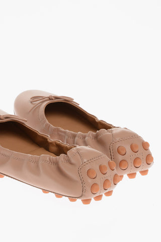 Ballerine 76K In Pelle con Gommini sulla Suola