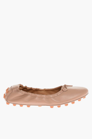 Ballerine 76K In Pelle con Gommini sulla Suola