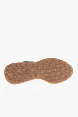 Fabric and Suede Low-Top Sneakers