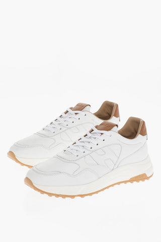 Sneaker Basse in Pelle con Suola Logata