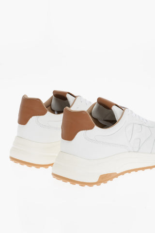 Sneaker Basse in Pelle con Suola Logata