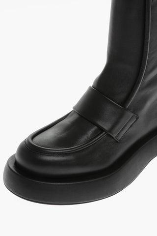 Leather MIKA Ankle Boots with Zip Closure