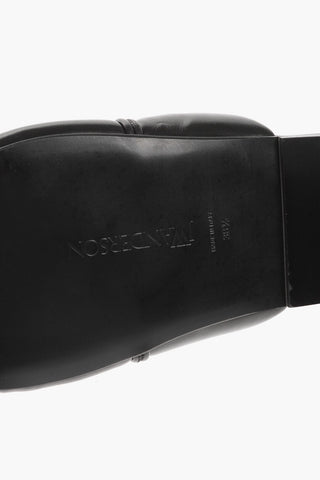 Faux-Leather Solid Sandals with Gold Detail