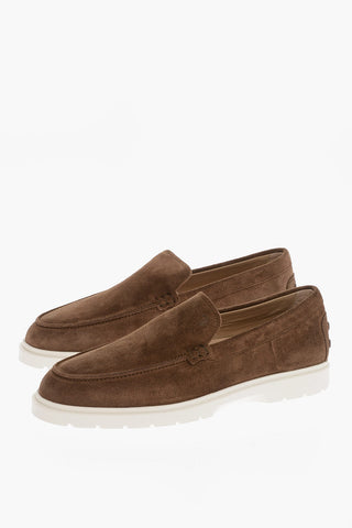 Suede IBRIDO Loafers with Contrast Sole