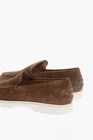 Suede IBRIDO Loafers with Contrast Sole