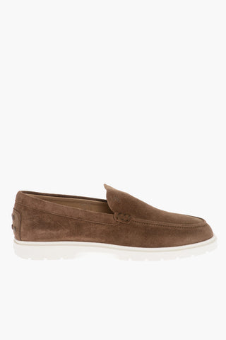 Suede IBRIDO Loafers with Contrast Sole