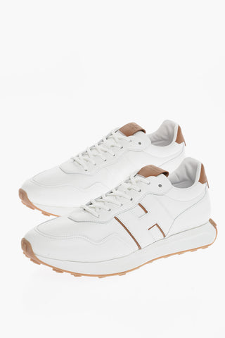 Sneaker Basse in Pelle con Suola Logata