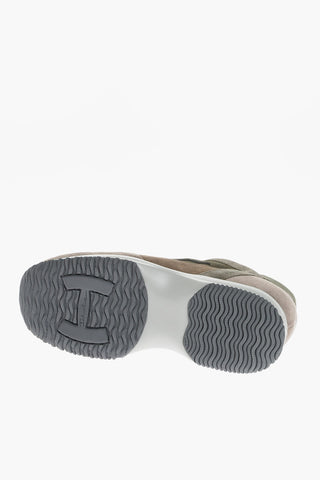 Mesh and Suede INTERACTIVE Low-Top Sneakers