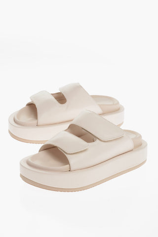 Leather ELZA Sandals with Touch Strap Closure