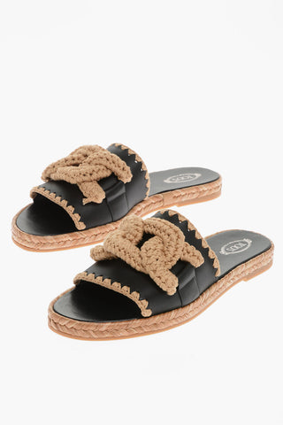 Leather 17K Sandals with Braided Detail