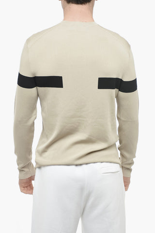 Viscose Blend Sweater with Contrastig Pattern