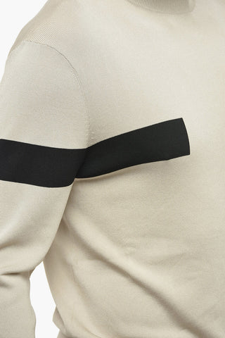 Viscose Blend Sweater with Contrastig Pattern