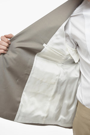 Doppelreihiger Blazer aus Wolle mit Spitzenrevers
