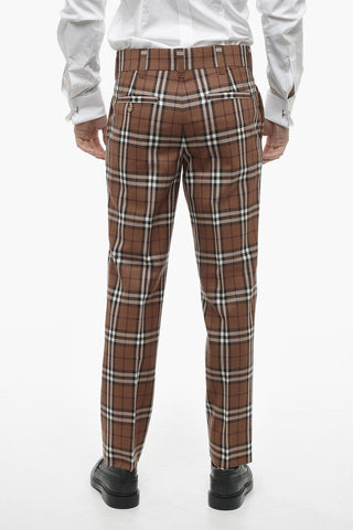 Check-patterned Chino Pants