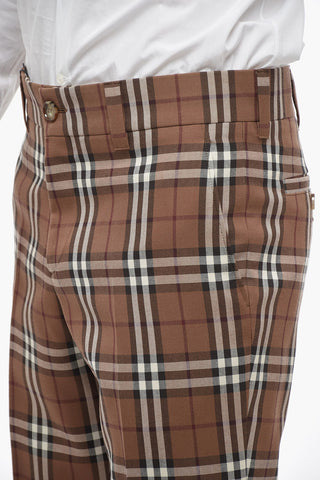 Check-patterned Chino Pants